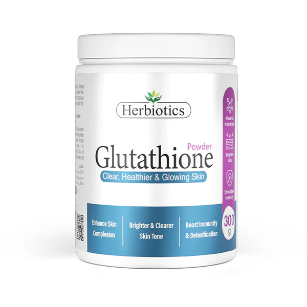 herbiotics glutathione High-potency formula, visible skin transformation , Powder delivers 1000mg L-Glutathione, enriched with Vitamin C, Biotin & Folic Acid for maximum absorption., It helps control Vimergy Glutathione Supports Liver